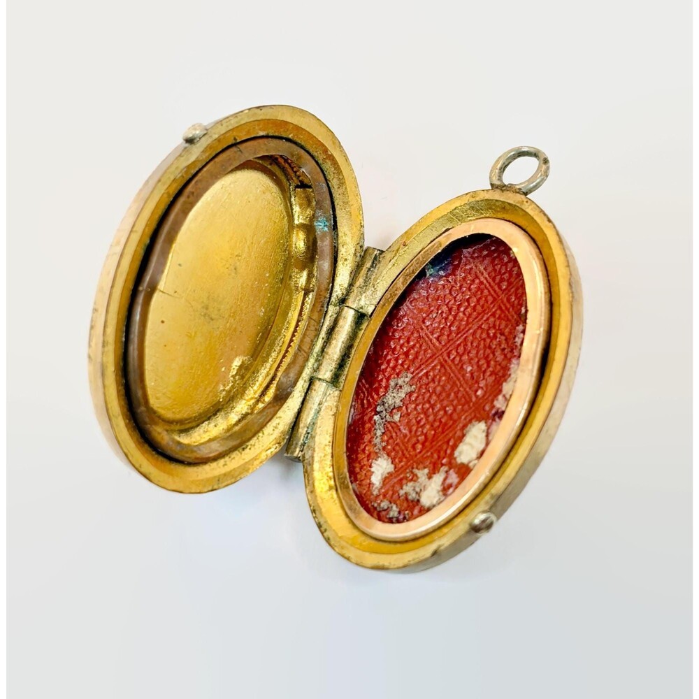 Vintage, Victorian, Locket, Gold Filled, Etruscan Revival, Antique, GF - Picture 2 of 6
